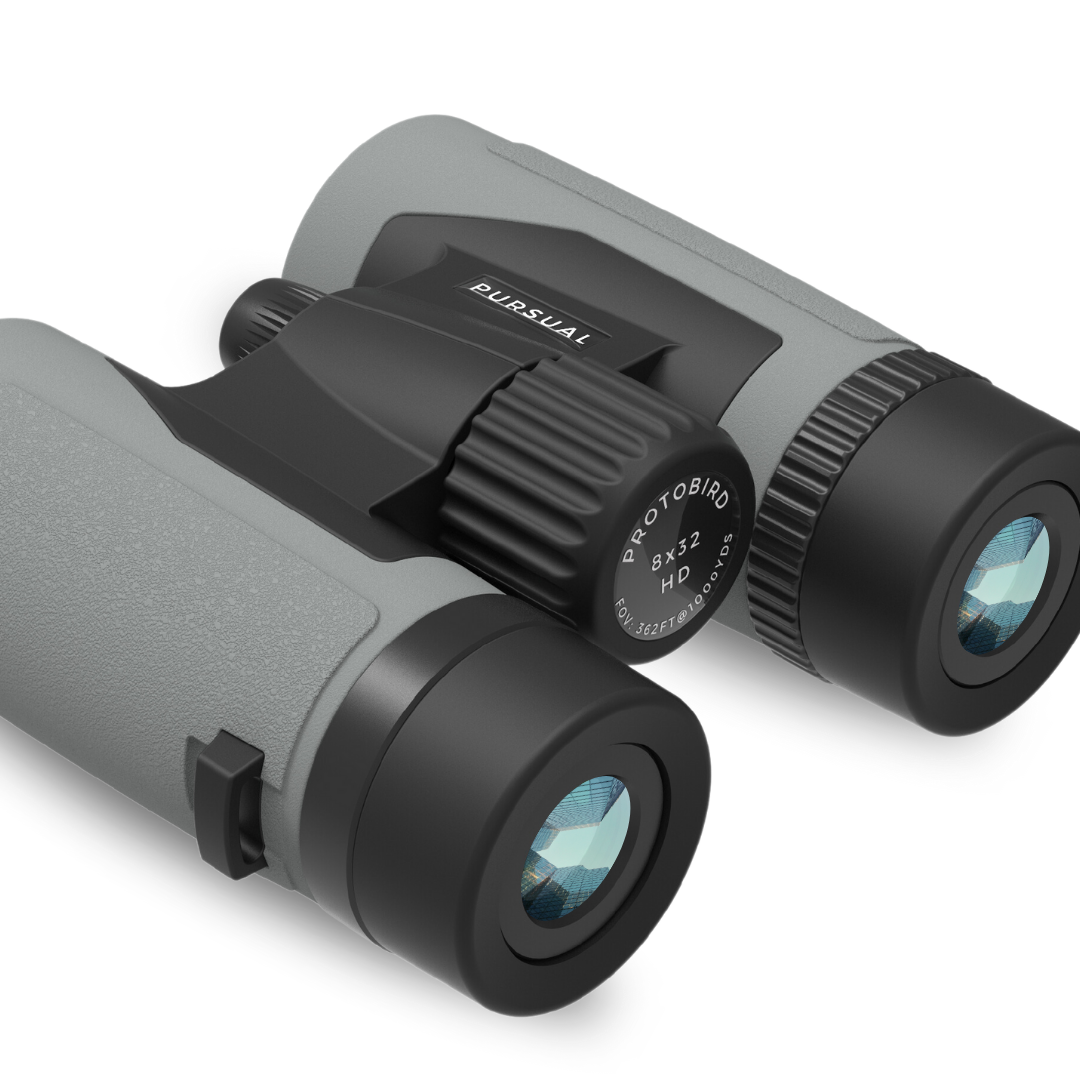 PROTOBIRD 8x32 HD Binoculars in Urban Grey