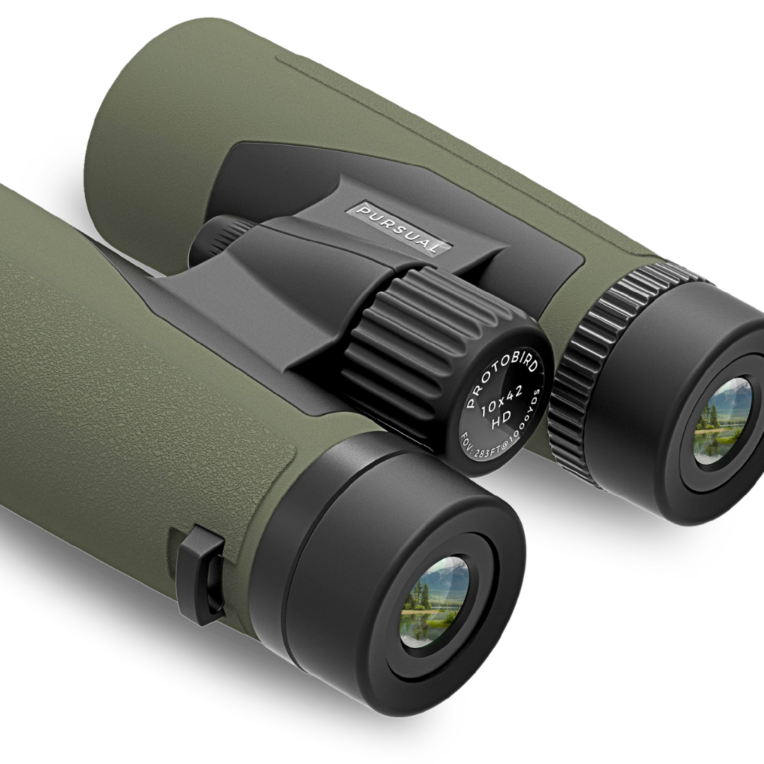 PROTOBIRD 10x42 HD Binoculars in Woodland Khaki