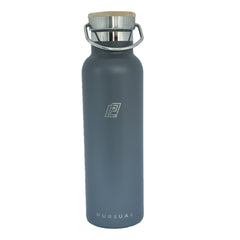 Pursual insulated stainless steel water bottle in grey