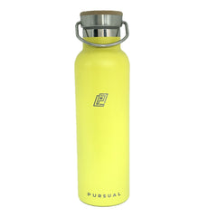 Pursual insulated stainless steel water bottle in yellow