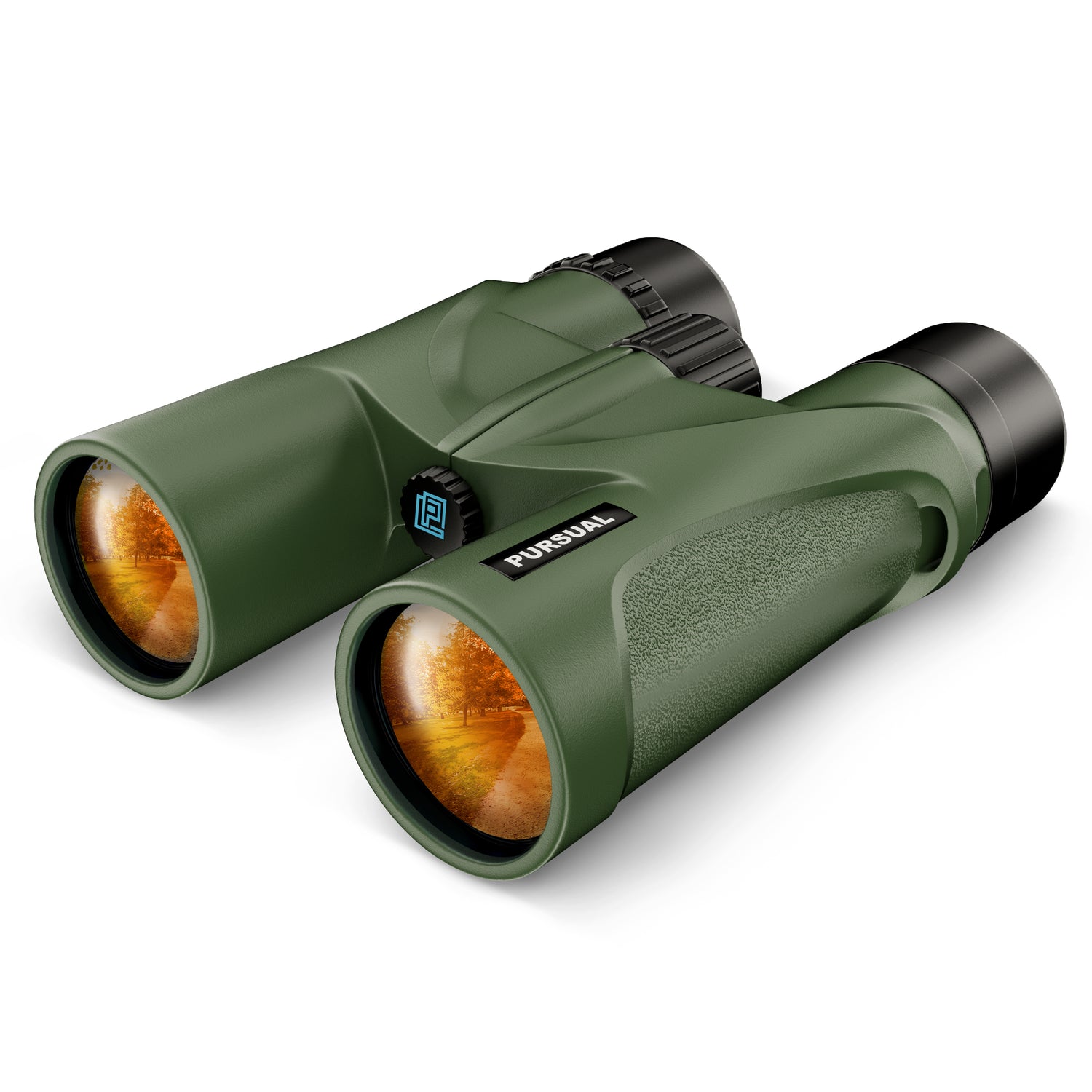 FOREFRONT 10x42 HD Binoculars in Forest Green